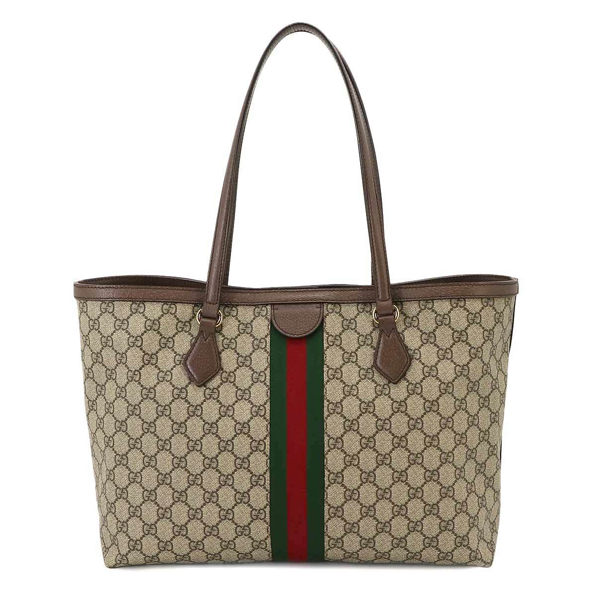 未使用 展示品 グッチ GUCCI オフィディア ミディアム トート バッグ GGスプリーム レザー ブラウン 631685 90226713_画像2