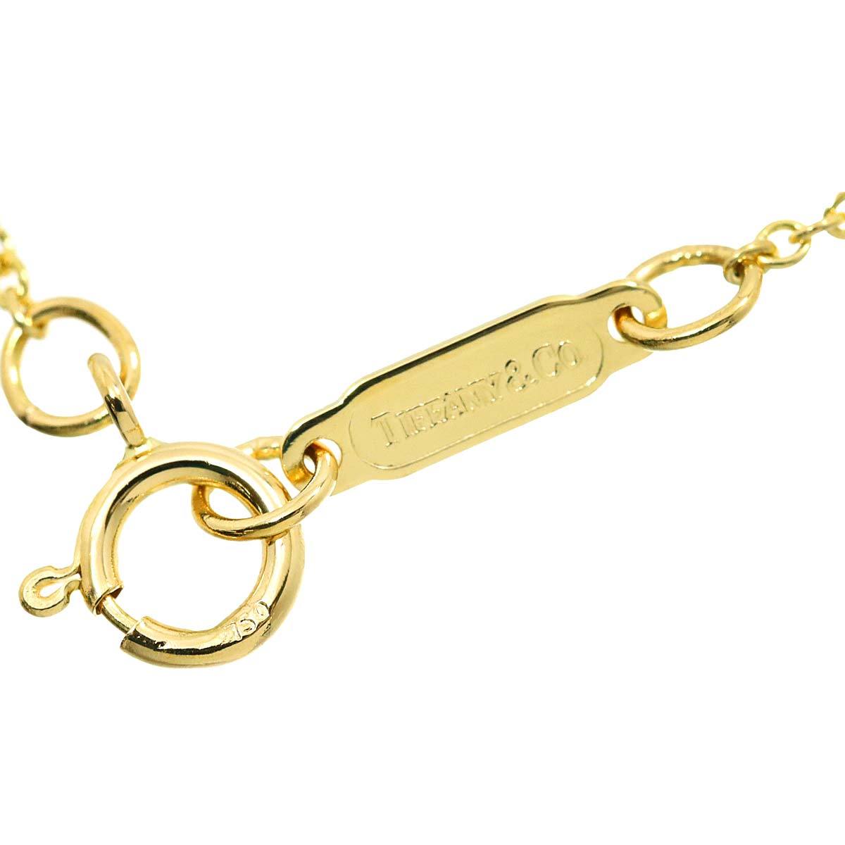 ティファニー TIFFANY&Co. クロス ネックレス 45cm K18 YG イエローゴールド 750 Necklace 90222869_画像6