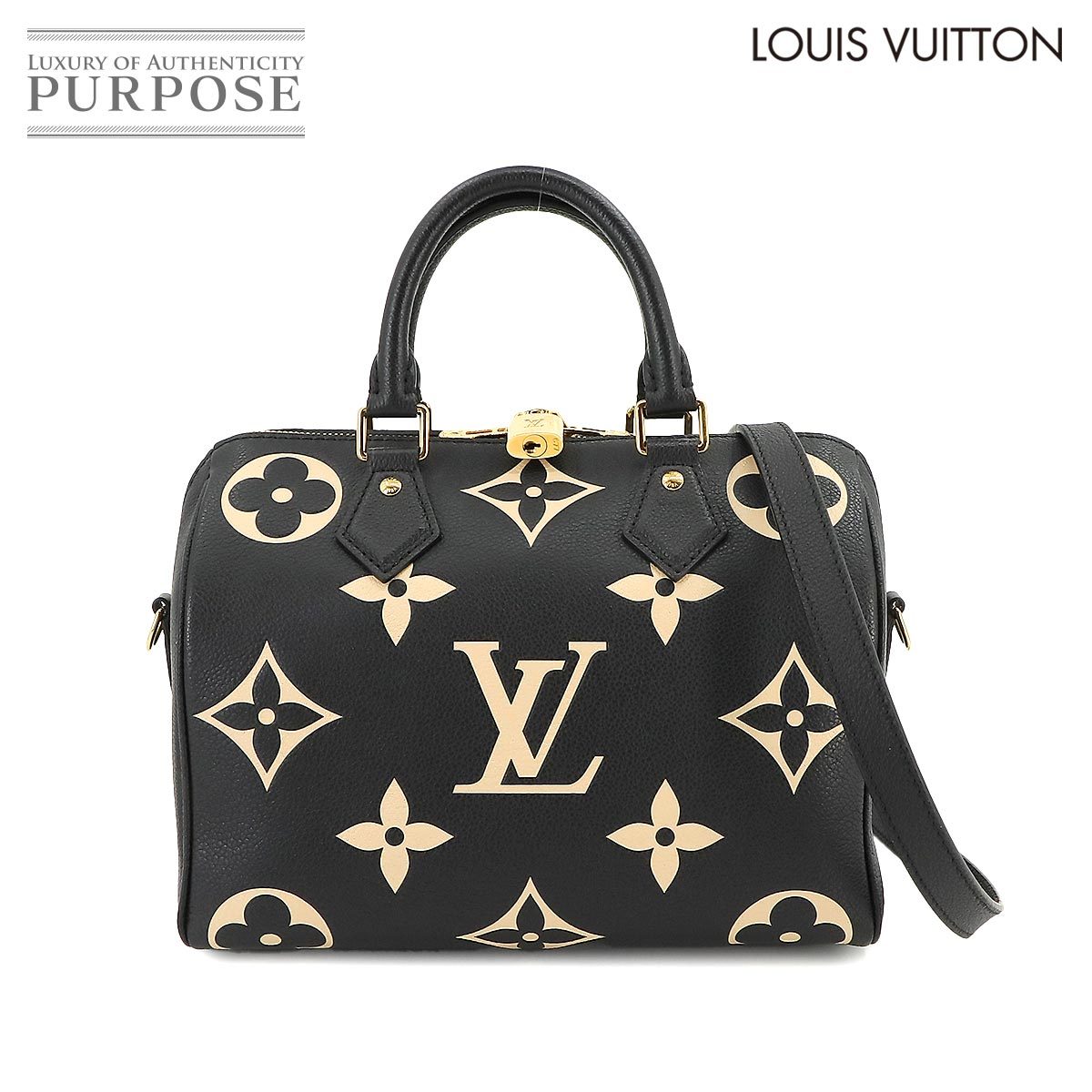 未使用 展示品 ルイ ヴィトン LOUIS VUITTON バイカラー モノグラム アンプラント スピーディ バンドリエール 25 2way バッグ 90225222の画像1