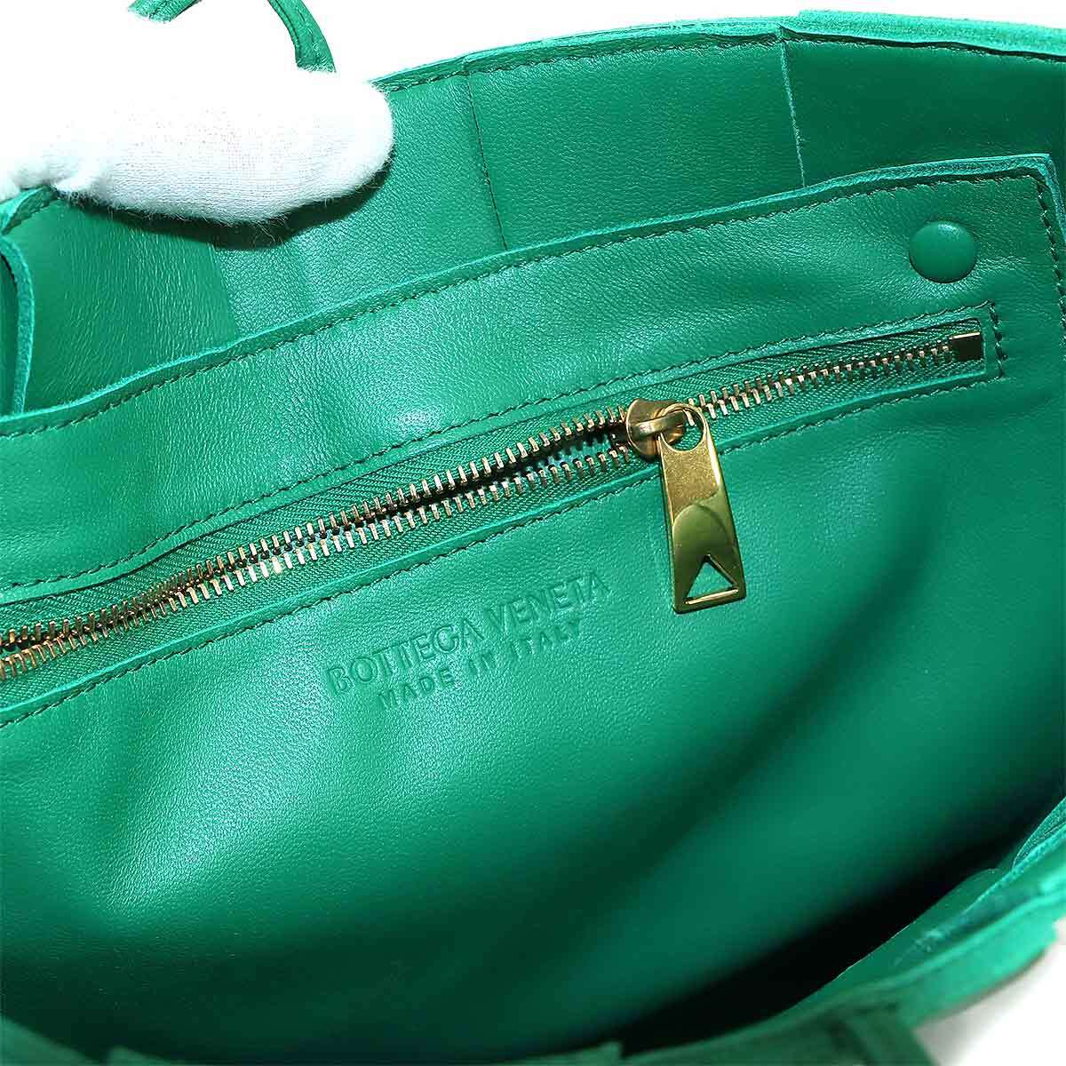 未使用 展示品 ボッテガ ヴェネタ BOTTEGA VENETA イントレチャート ショルダー バッグ レザー グリーン 649601 Shoulder Bag 90226263_画像7