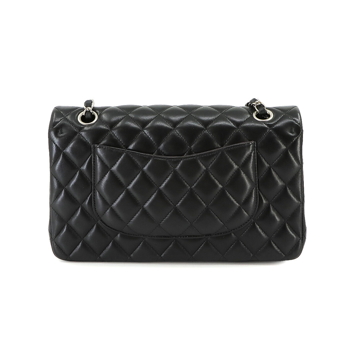 新品同様 シャネル CHANEL マトラッセ 25 チェーン ショルダー バッグ レザー ブラック A01112 シルバー 金具 Matelasse Bag 90225409_画像2