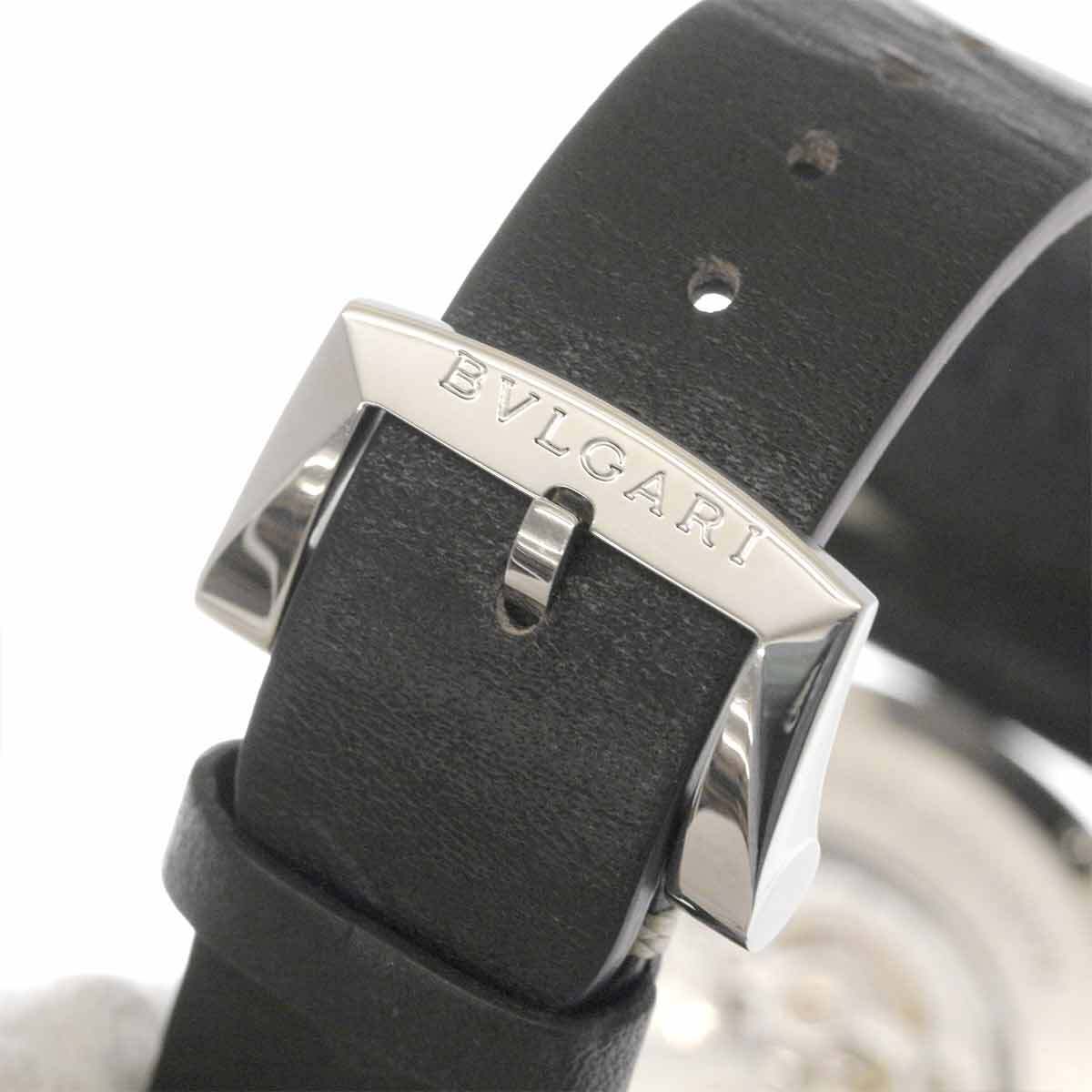 ブルガリ BVLGARI ソティリオ カリブロ SB43S メンズ 腕時計 デイト ブラック 文字盤 裏スケルトン 自動巻き Sotirio 90227960_画像6