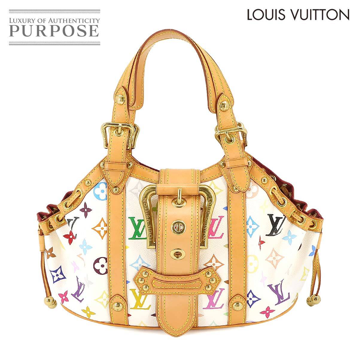 ルイ ヴィトン LOUIS VUITTON モノグラム マルチカラー テダ PM ハンド バッグ ブロン M92348 ゴールド 金具 Theda PM 90226535_画像1