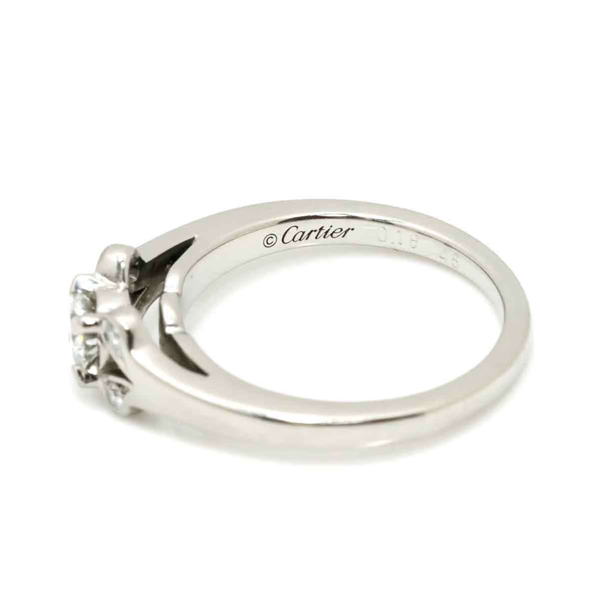 カルティエ Cartier バレリーナ ダイヤ 0.18ct D/VVS2/G #46 リング Pt プラチナ 指輪 Ballerine Ring 【証明書・鑑定書付き】 90217559の画像3