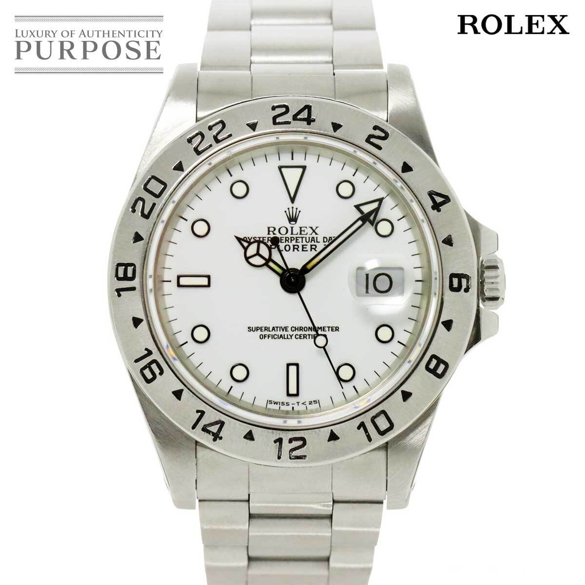 ロレックス ROLEX エクスプローラー2 16570 N番 メンズ 腕時計 デイト ホワイト 文字盤 オートマ 自動巻き ウォッチ Explorer II 90221425の画像1
