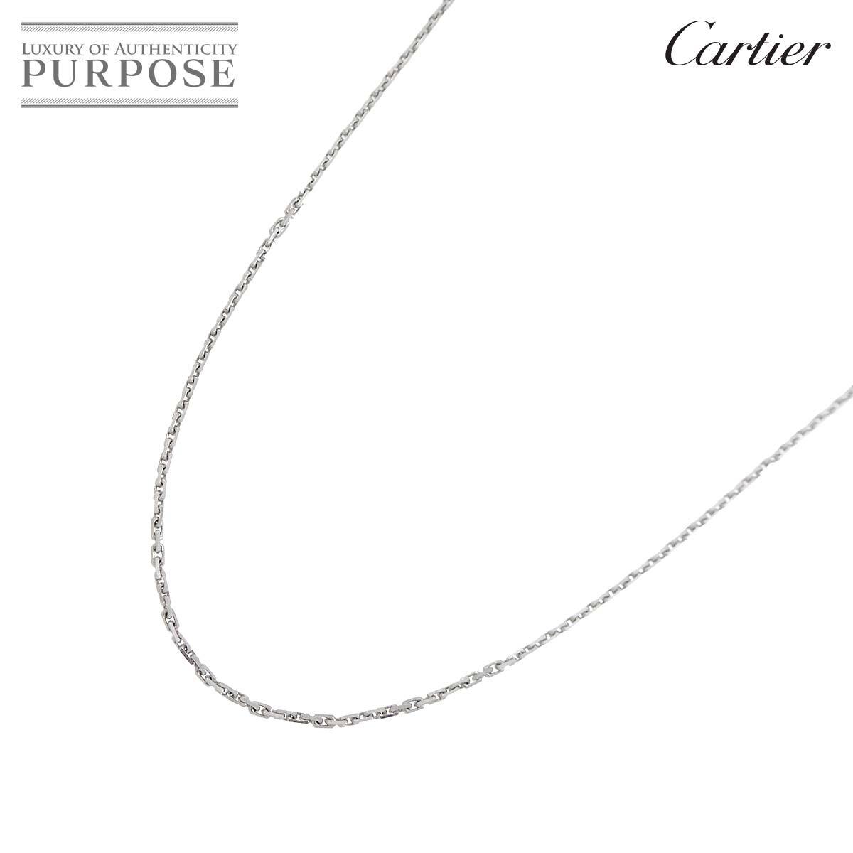 カルティエ Cartier リンクスレーブ ネックレス 42cm K18 WG ホワイトゴールド 750 Necklace 90223496の画像1