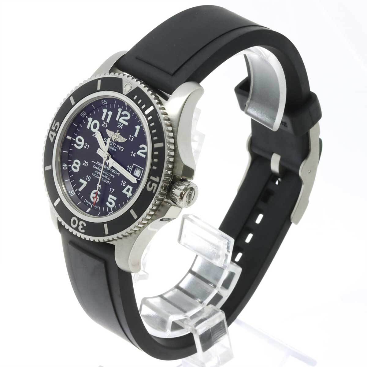 ブライトリング BREITLING スーパーオーシャン2 44 A17392 メンズ 腕時計 デイト ブラック 文字盤 自動巻き Super Ocean II 90228730_画像3