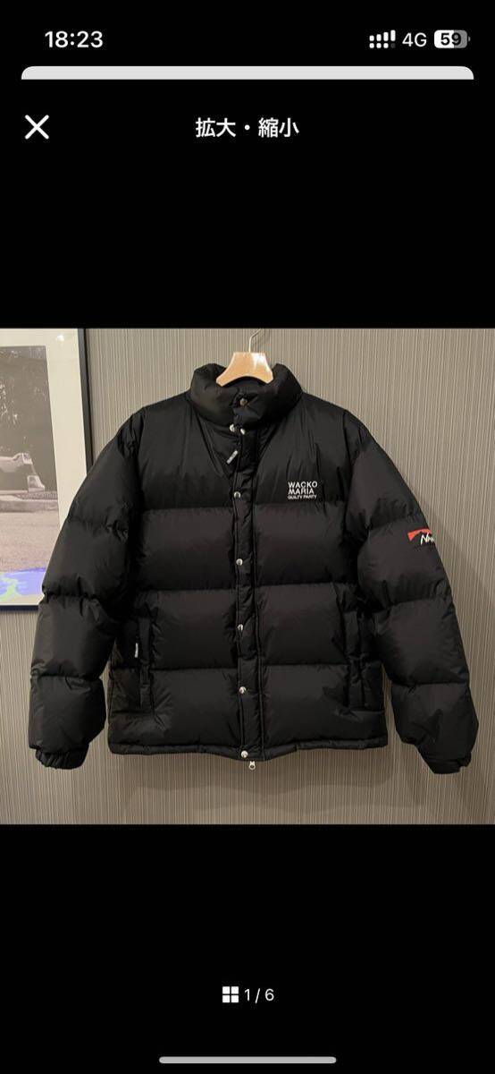 WACKOMARIA NANGA DOWN JACKET BLACK S_画像1