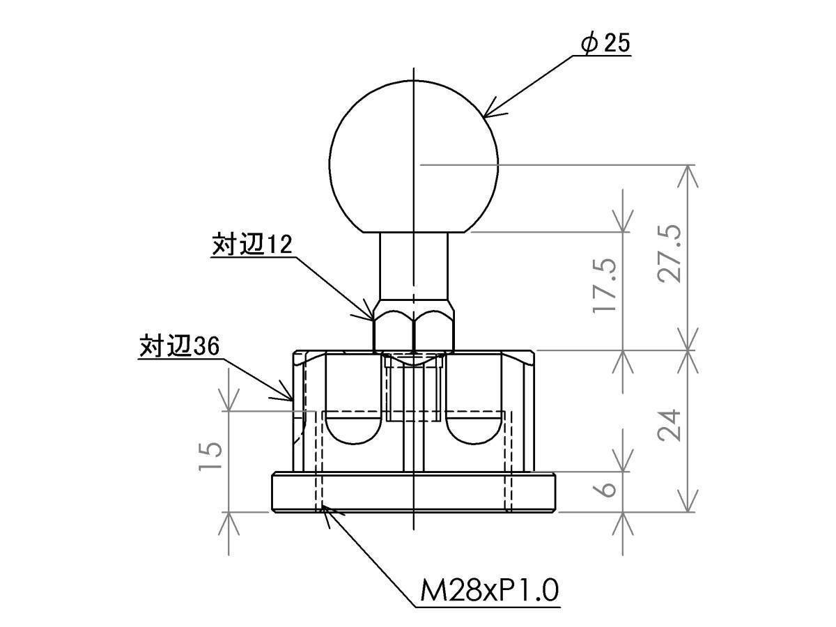  Yamaha YZF-R1, Suzuki GSX-R1000, Kawasaki ZX-10R,BMW S1000RR, other [ stem for ] smartphone navi mount φ25-φ23[ base & arm set ]0733