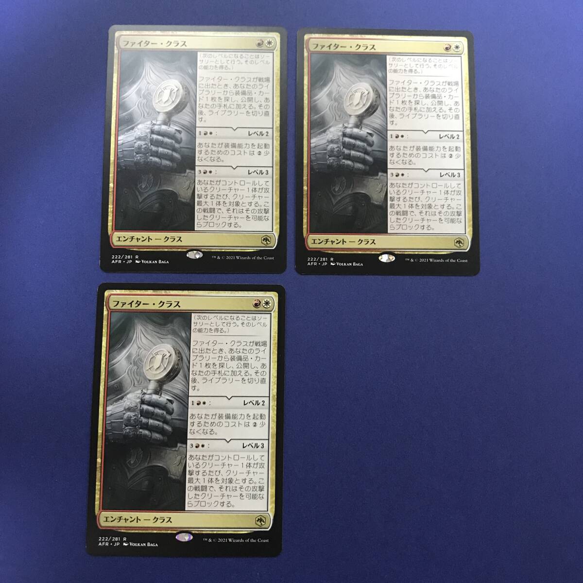 MTG/ファイター・クラス/Fighter Class/日本語/3枚_画像1