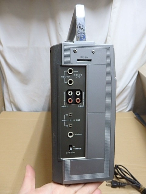 !☆レトロ 大型 ラジカセ Victor RC-M50 ビクター 日本製 カセットプレーヤー FM AM ラジオ 電通あり_画像6