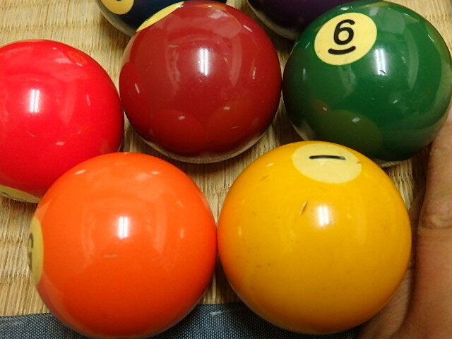 !△ビリヤード ボール 玉 球 BRUNSWICK AMERICAN/Precision Balanced ポケット ボール ベルギー製_画像7
