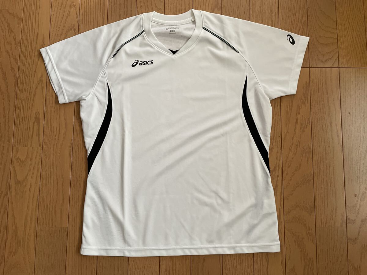 ★asics アシックス 半袖 Tシャツ Ｏ（XL） 白★_画像1