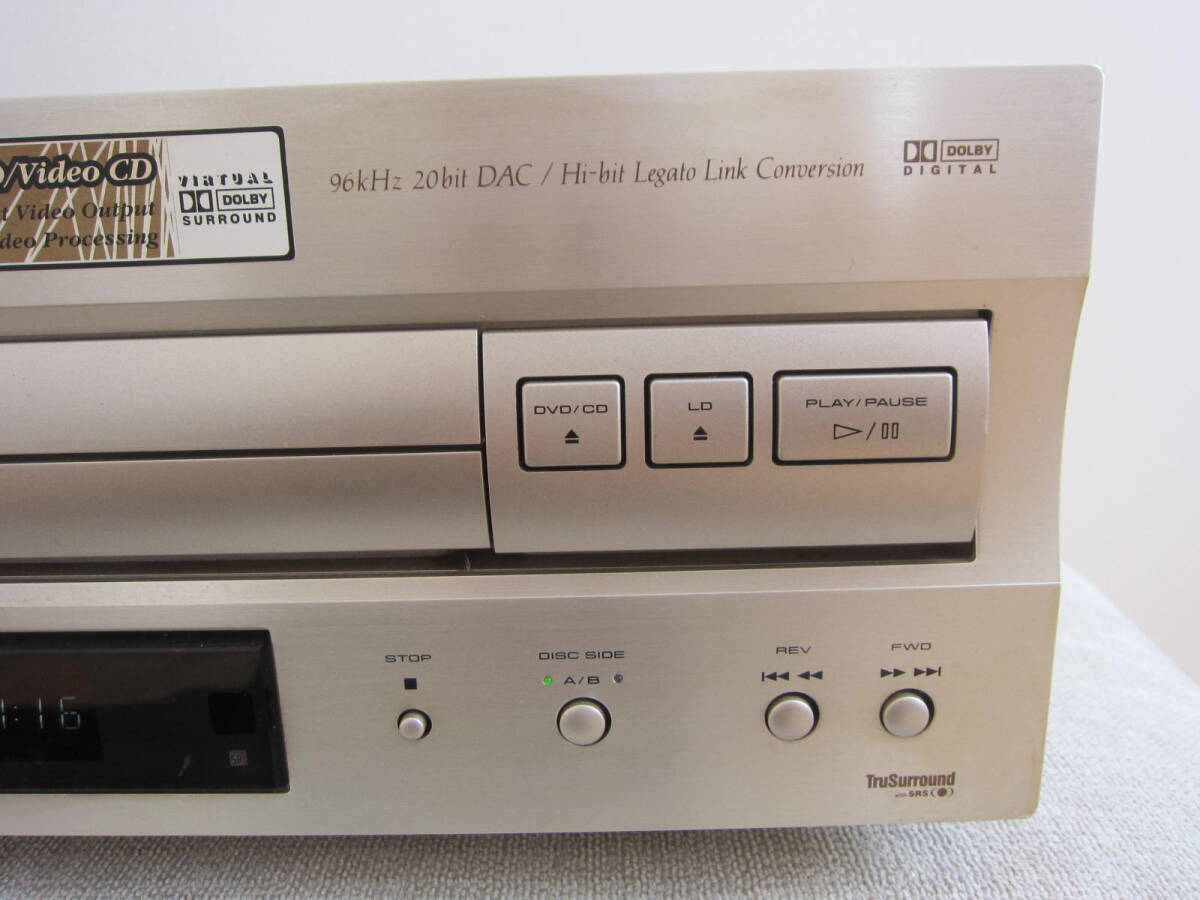 Pioneer LDプレーヤー DVL-909 A面のみ動作 ジャンク品の画像3