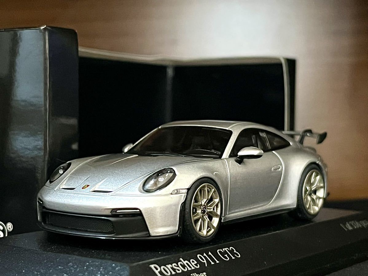 1/43 限定336 ミニチャンプス ポルシェ 911(992) GT3 シルバー 1:43 Minichamps Porsche 911(992) GT3 2020 dolomite silverの画像1