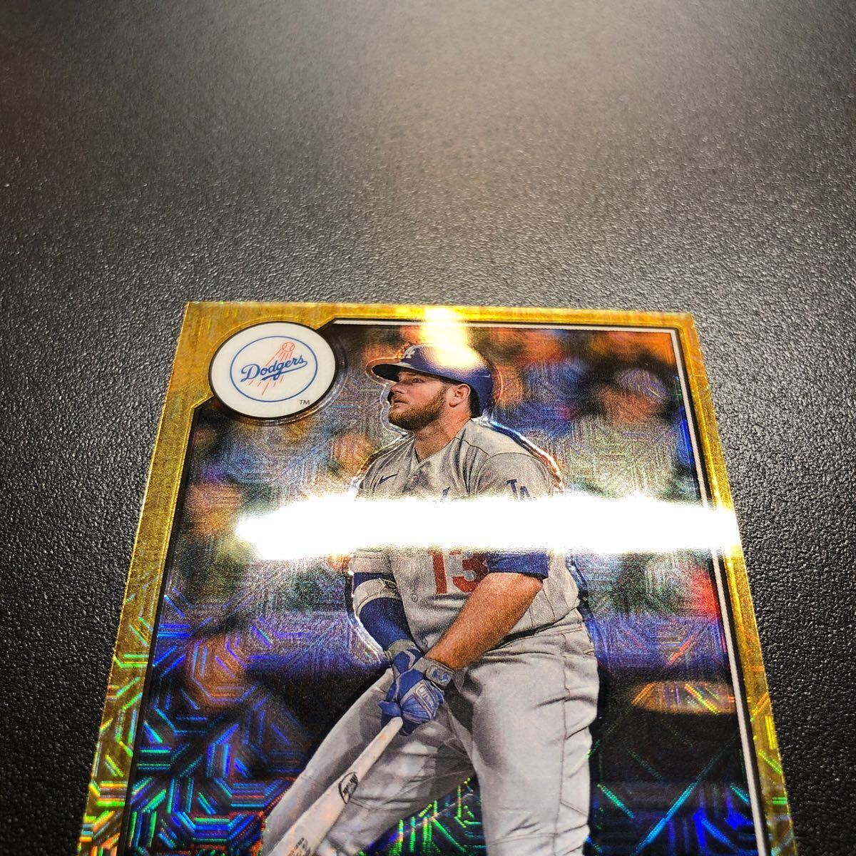 Max Muncy 2022 Topps Series 2 #T87C2-63 1987 Topps Silver Pack Chrome Mojo Refractor Dodgersの画像4