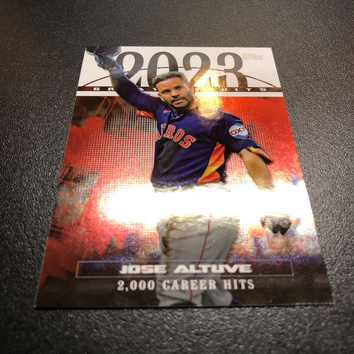 Jose Altuve 2024 Topps Series 1 #23GH-19 2023 Greatest Hits 2,000 Career Hits Astros_画像6