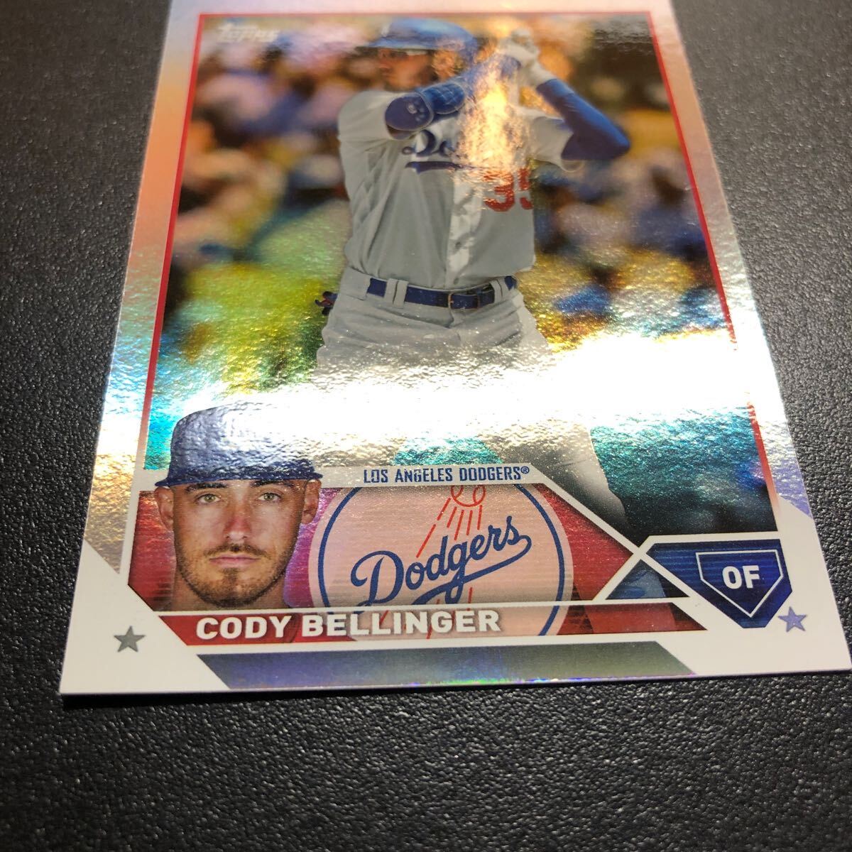 Cody Bellinger 2023 Topps Series 1 #131 Rainbow Foil Dodgers Cubs_画像5