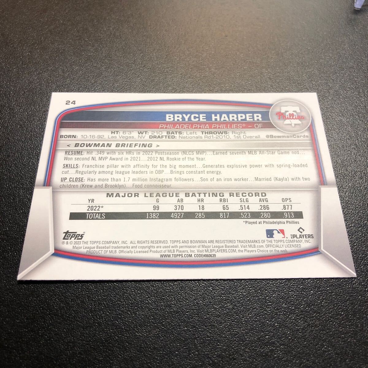 Bryce Harper 2023 Topps Bowman Mega Box #24 Phillies_画像10