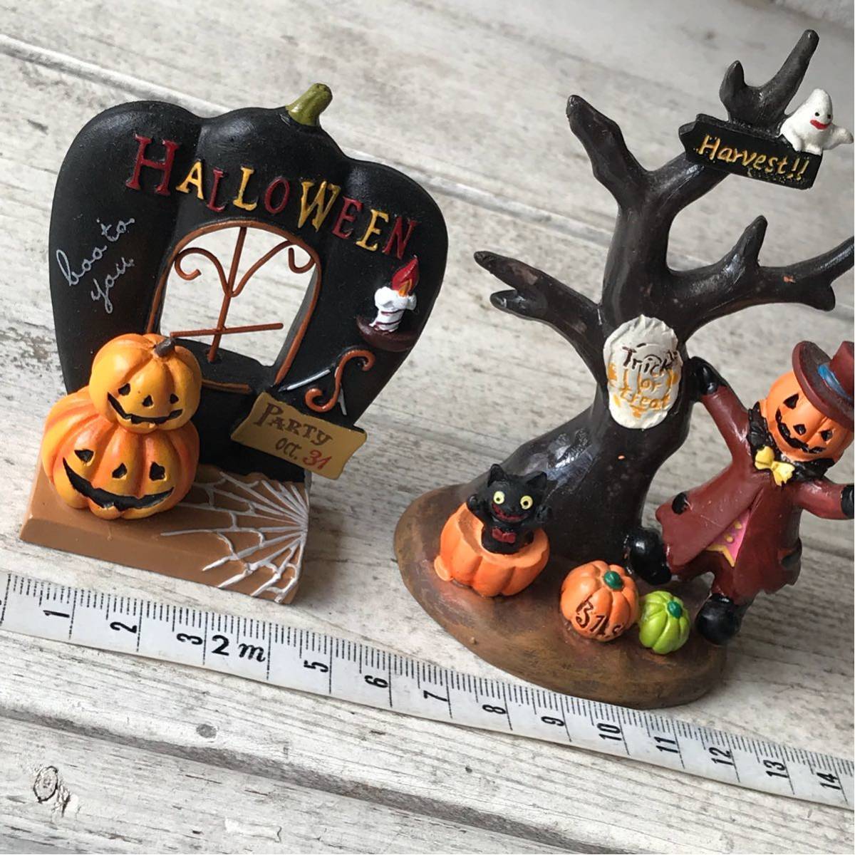  Halloween Hello wing Halo we n miscellaneous goods interior objet d'art pumpkin small articles ornament set door tree ww