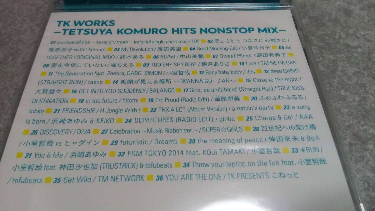 ●送料無料●新品未開封●小室哲哉アルバム TK WORKS TETSUYA KOMURO HITS NONSTOP MIX●サントラ/TRF/globe/浜崎あゆみ/小泉今日子●_画像3