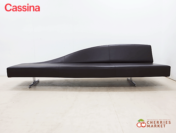 ◆展示品◆ Cassina カッシーナ 276 ASPEN アスペン レザー/革 W2600 4Pソファ/4人掛けソファ 左バック 143万 *配送地域要相談*_画像1