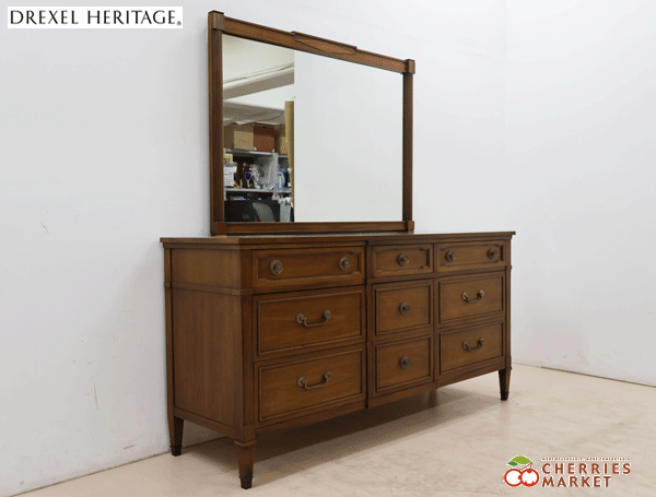 *DREXEL HERITAGE*dorek cell worn Tey jiTRIUNE Try yun mirror back chest chest / sideboard 78 ten thousand 