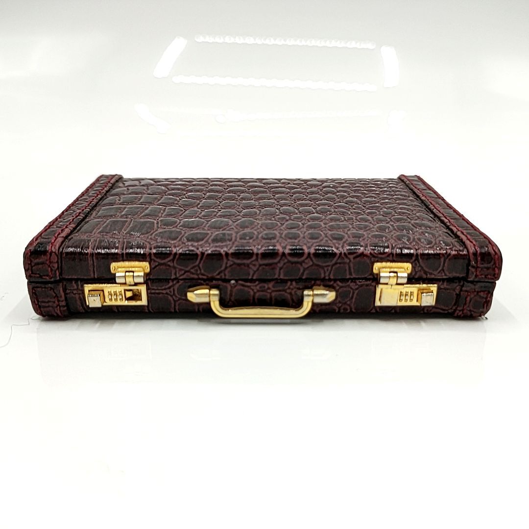 ボタン欠損×1】BALLY バリー アタッシュケース型 二つ折り ボタン欠損×1】BALLY バリー アタッシュケース型 二つ折り