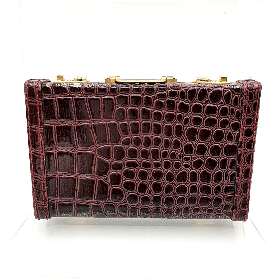 ボタン欠損×1】BALLY バリー アタッシュケース型 二つ折り ボタン欠損×1】BALLY バリー アタッシュケース型 二つ折り