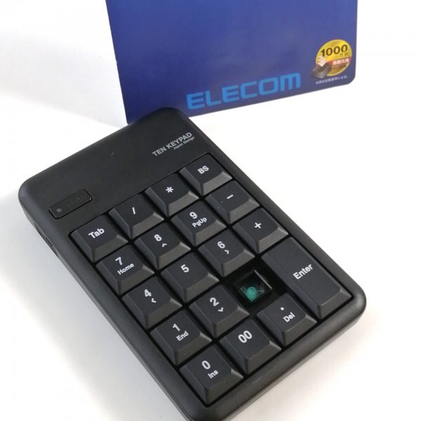 ELECOM цифровая клавиатура TK-TDM017BK черный беспроводной ( ресивер приложен ) USB-A men b Len 1000 десять тысяч раз высокая прочность [ утиль ] 02 04362