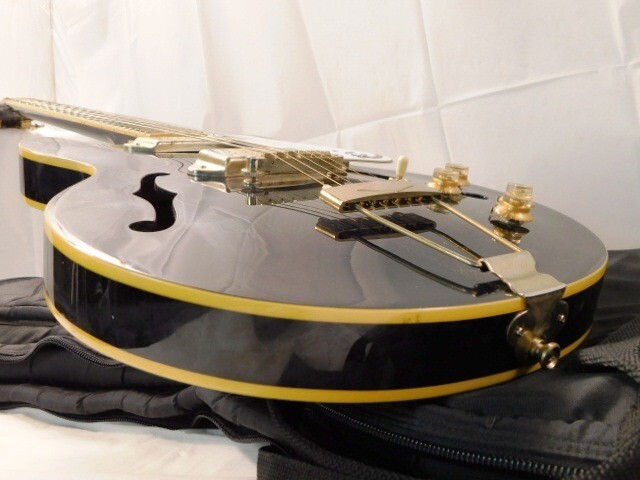 A781★Epiphone/Casino Coupe EB/エレキギター/カジノタイプ？/フルアコ?/セミアコ?/黒色系/エピフォン/ソフトケース付/2016★送料1420円の画像7