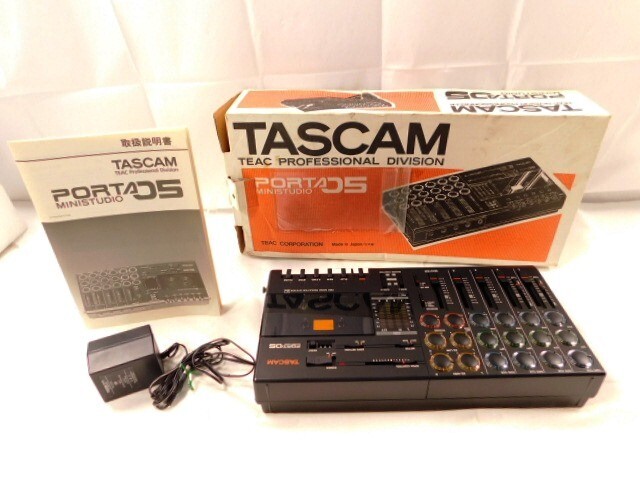 Y810★美品/TASCAM/PORTA05/MINI STUDIO/TEAC/アダプター 取説付/タスカム/ティアック/ミニスタジオ/マルチトラックレコーダー/送料870円の画像1