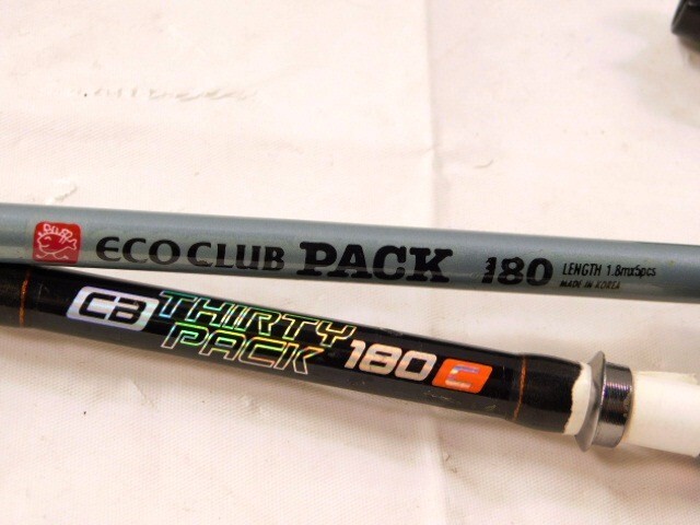 Y807★OGK/釣竿/2本セット/コンパクトロッド/振り出し/小継/Ca THIRTY PACK 180c/ Eco CLUB PACK 180/送料730円〜の画像5