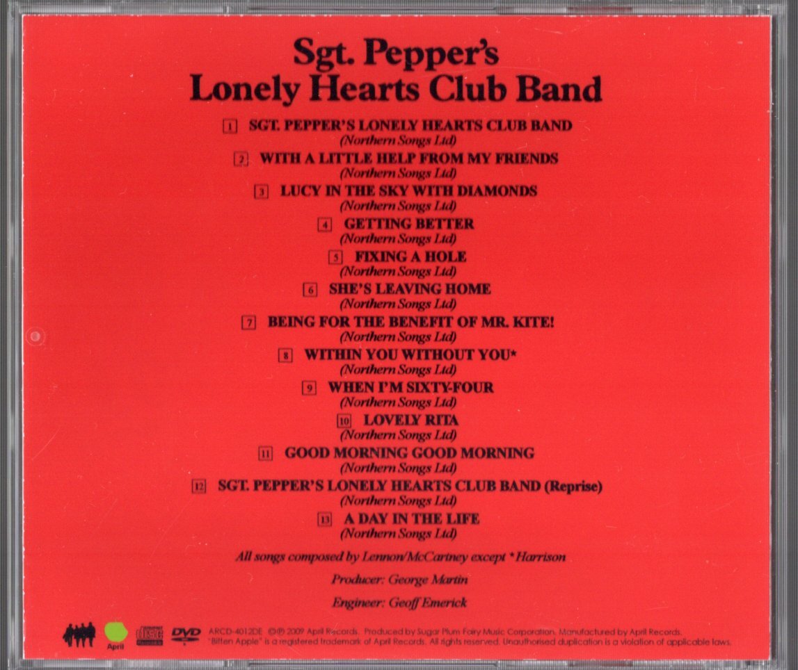 CD&DVD【SGT. PEPPER'S (MONO MIX) (2009年)】Beatles ビートルズ_画像2