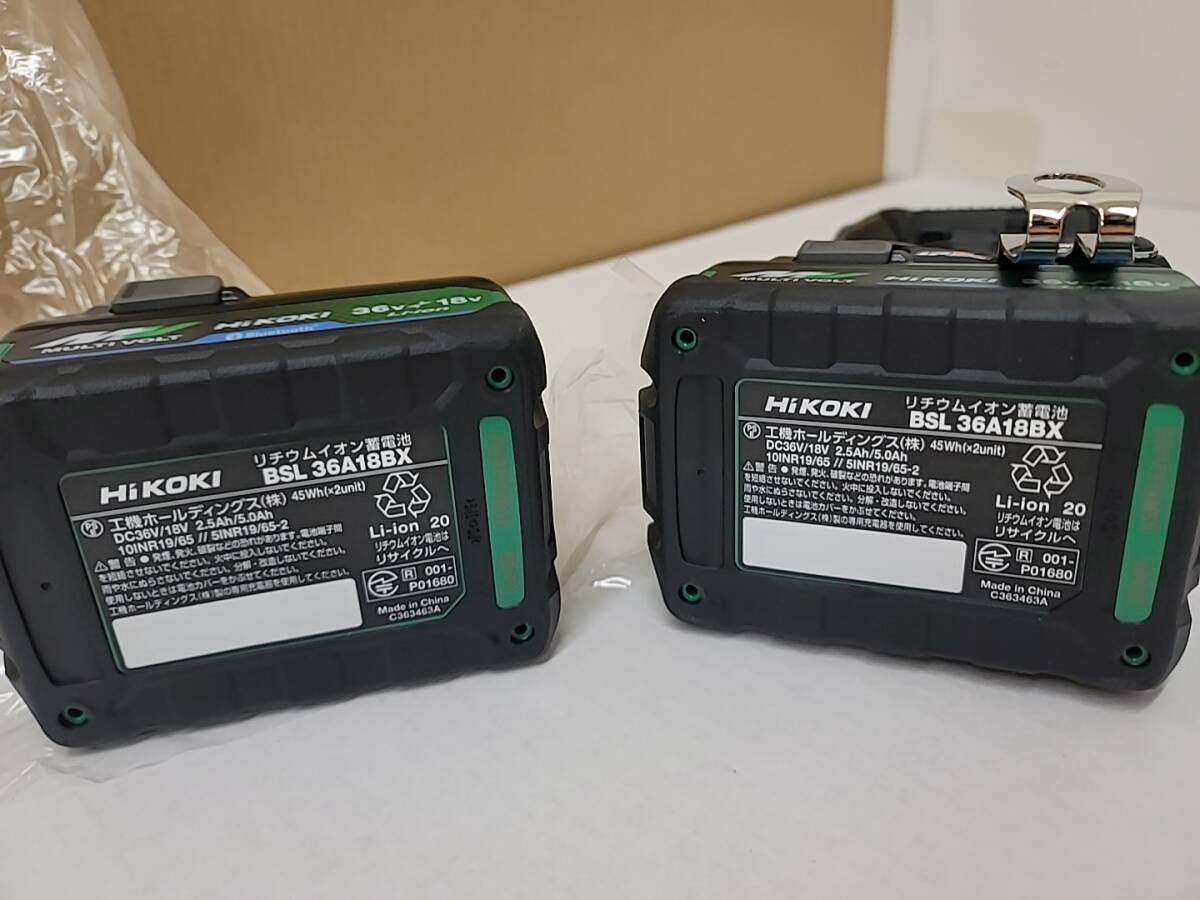 N104[10]T16(インパクトドライバ/バッテリ有(Li-ion電池)) 美品 HiKOKI ハイコーキ WH36DC (2XPBSZ) ケース・取説・充電器付属 3/1出品_画像6