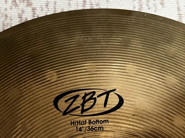 Zildjian ZBT HI-HAT TOP/BOTTOM 14 36cm ジルジャン ハイハット シンバル トップ ボトム ドラム_画像2