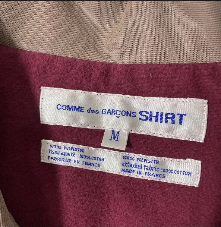 美品 90年代 アーカイブ コレクション COMME des GARCONS SHIRT ポリ コーチ ジャケット M コムデギャルソン シャツ スナップ 川久保_画像5