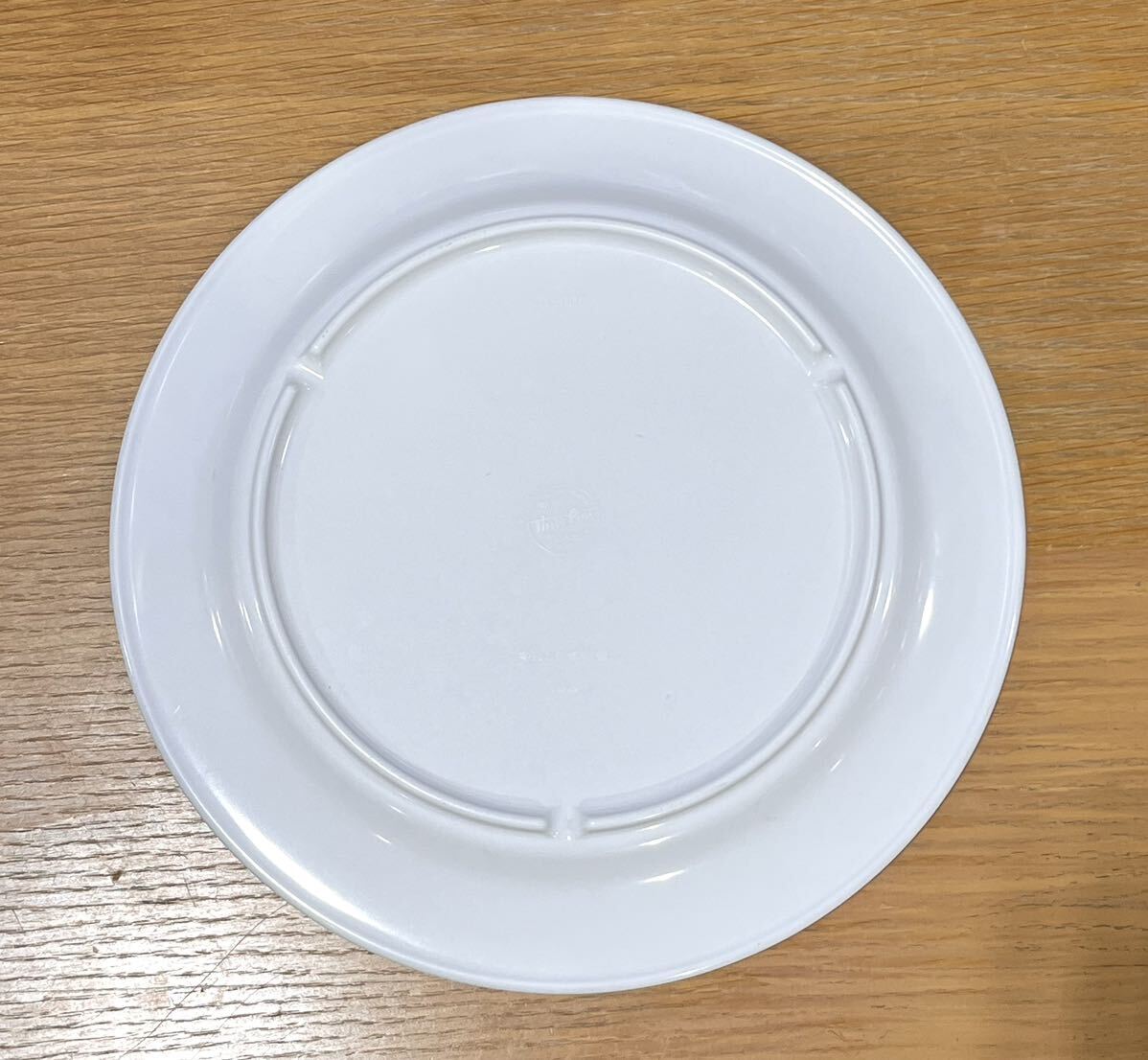 [melamin tableware 50 pieces set ] 26cm Three Line Yamato plastic made in Japan tableware facility meal . profit colorful large plate several set buy . possible!③