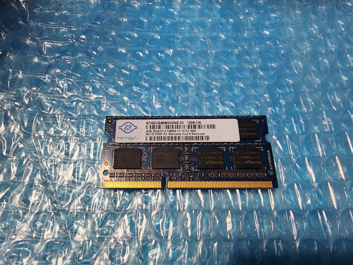 即決 nanya製 DDR3 4GB PC3-12800S PC3-8500S互換 PC3-10600S互換 SO-DIMM 204pin 送料120円～_画像1