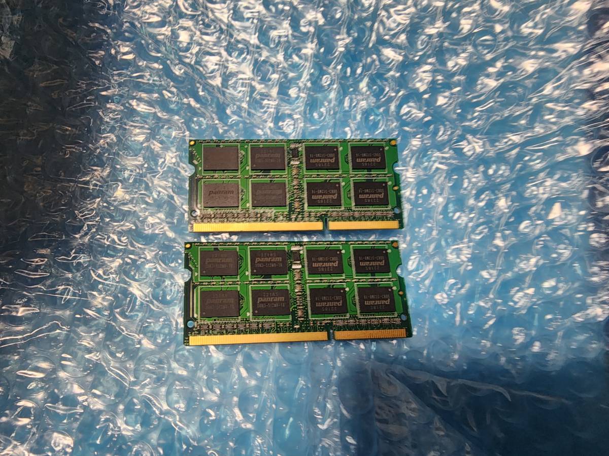 即決 CFD製 DDR3 8GB×2枚 合計16GB PC3L-12800S W3N1600PS-L8G SO-DIMM 低電圧対応 送料120円～_画像2