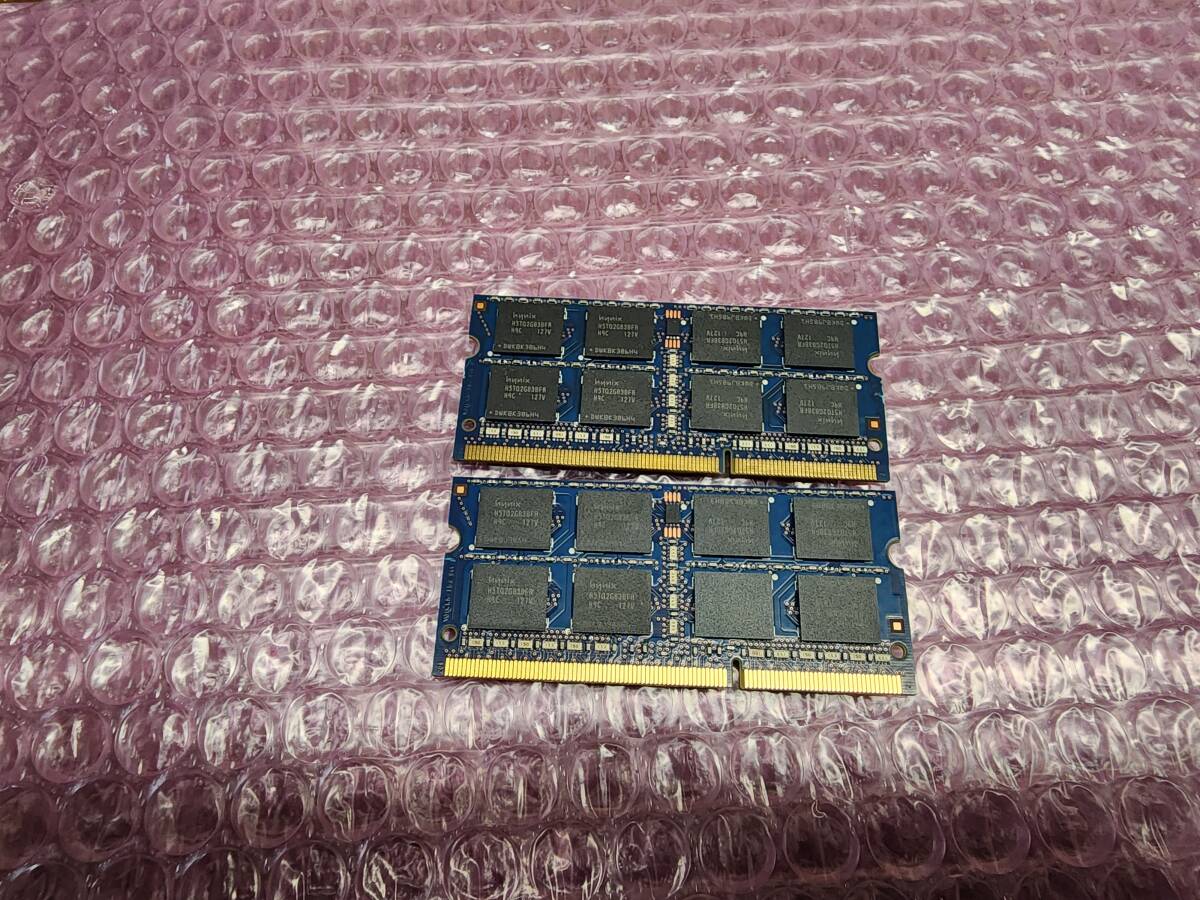 即決 hynix製 DDR3 4GB×2枚 合計8GB PC3-10600S PC3-8500S互換 SO-DIMM 送料120円～_画像2
