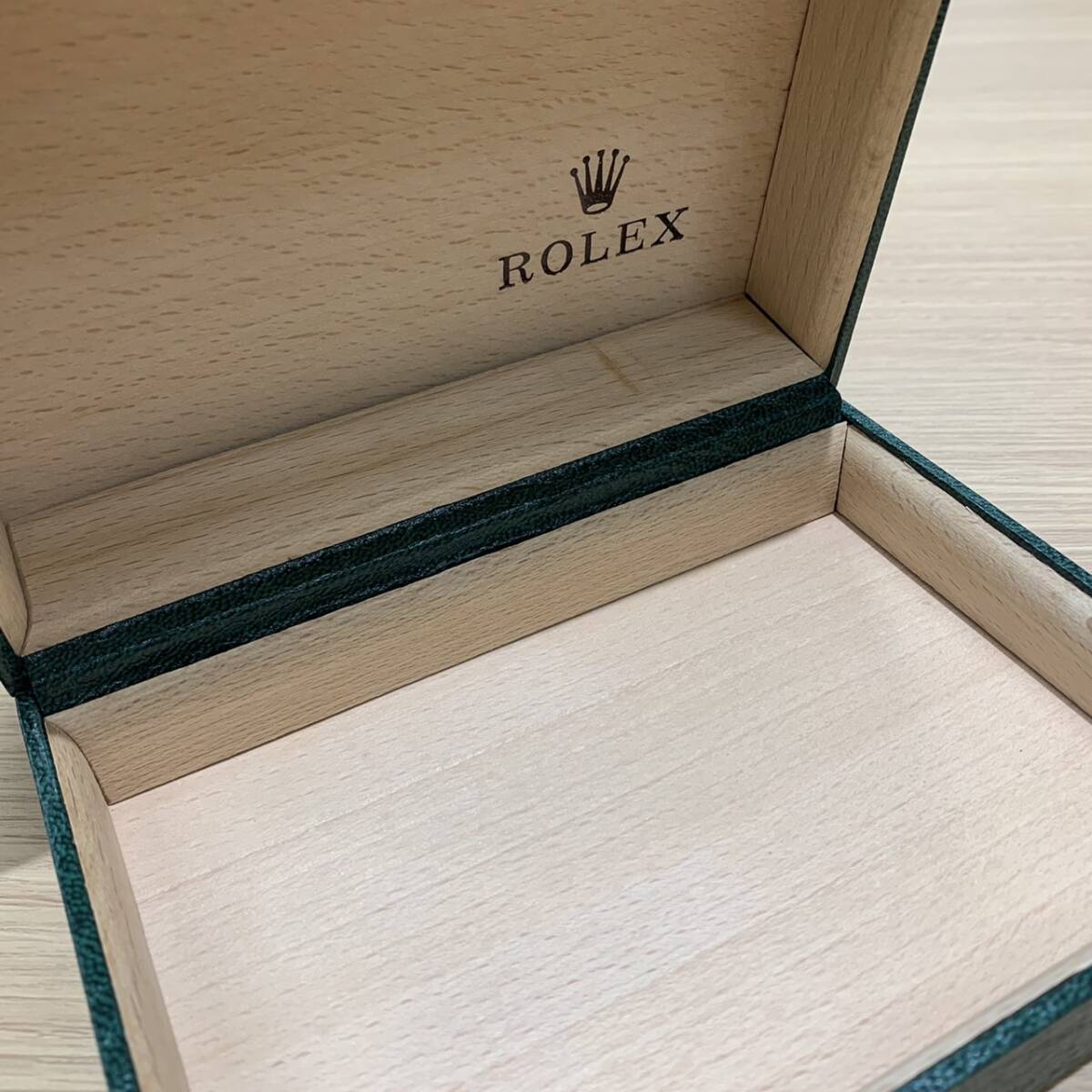 【N-18237】1円スタート ROLEX 箱 ケースのみ 枕なし コレクション 木箱 時計用 アンティーク 中古品 保管品の画像2
