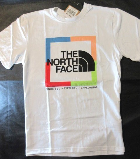 本物正規◆ノースフェイス◆Tシャツ ヘビーウェイト コットン COORD■XL■白■新品■アメリカ限定■LG5 THE NORTH FACE 半袖の画像2