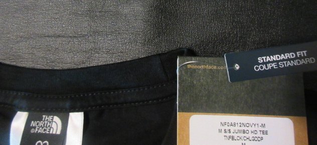 本物正規◆ノースフェイス◆Tシャツ JUMBO HD■L■黒 新品■アメリカ限定/VY1 The North Face メンズ 半袖の画像4