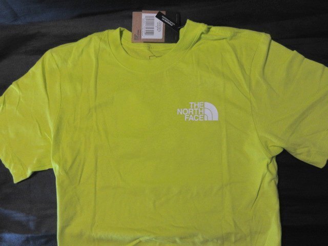 本物正規◆ノースフェイス◆Tシャツ BOX NSE ロゴ 黄緑系■S■新品■アメリカ限定/JE3/SPR GRNの画像5