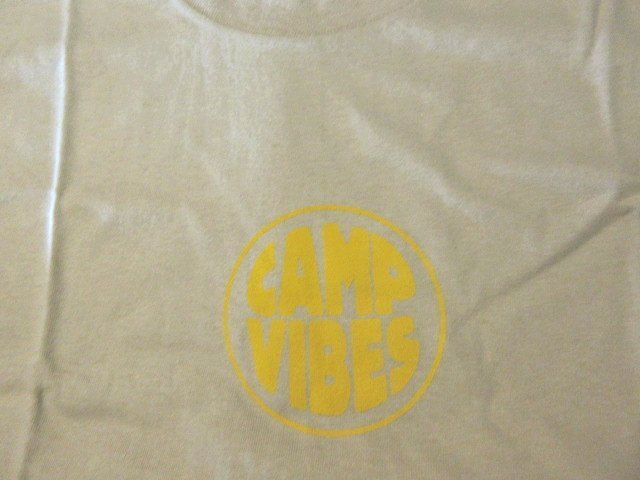 本物正規◆POLER ポーラー◆Tシャツ CAMP VIBES■ベージュ/CREAM■XL■新品 アメリカ購入_画像5