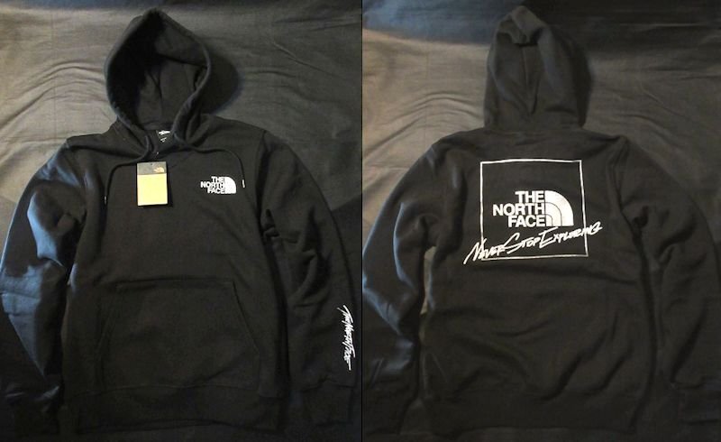 本物正規◆ノースフェイス◆スウェットパーカー GRAPHIC NSE HDIE GI■M■黒■新品■アメリカ限定 KW6 裏地起毛