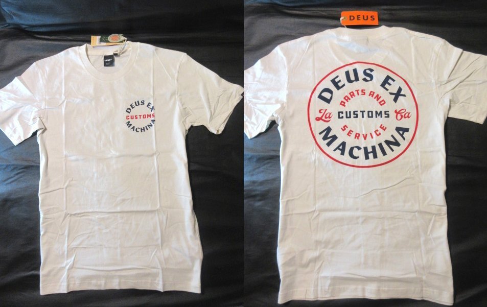 本物正規◆Deus ex Machina デウス◆Tシャツ ECLIPSE アイボリー/白■M■新品・オーガニックコットン アメリカ購入_画像1