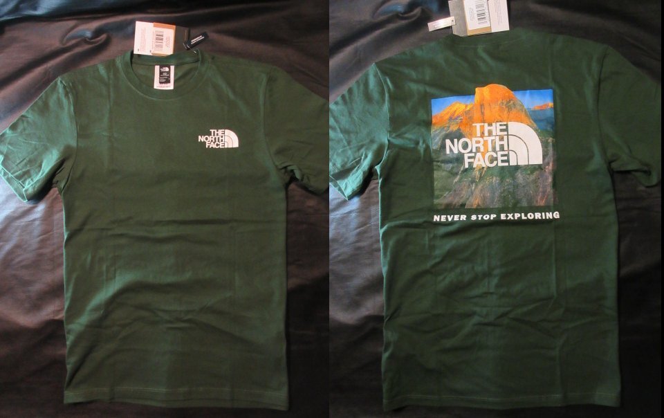 本物正規◆ノースフェイス◆Tシャツ BRAND PROUD■XL■緑 新品■アメリカ限定/PINE NEEDLE The North Face メンズ 半袖の画像1