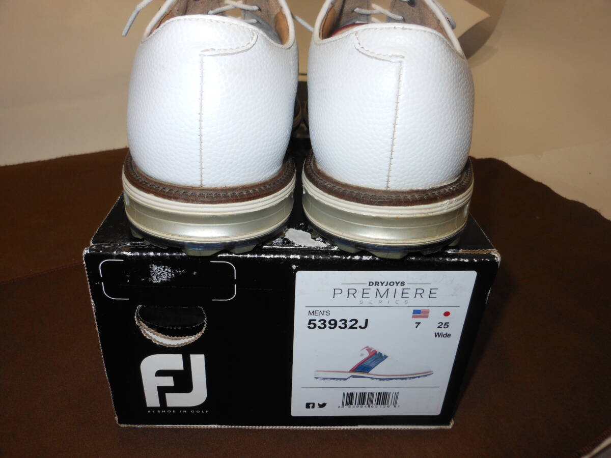 ★★★FootJoy.ドライジョイズ プレミア パッカード Lace・サイズ【JPN25.0・USA7.0・W】元箱付き★★☆_画像9